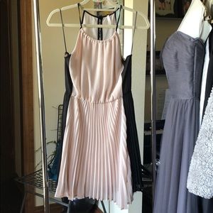 Cream and black dress